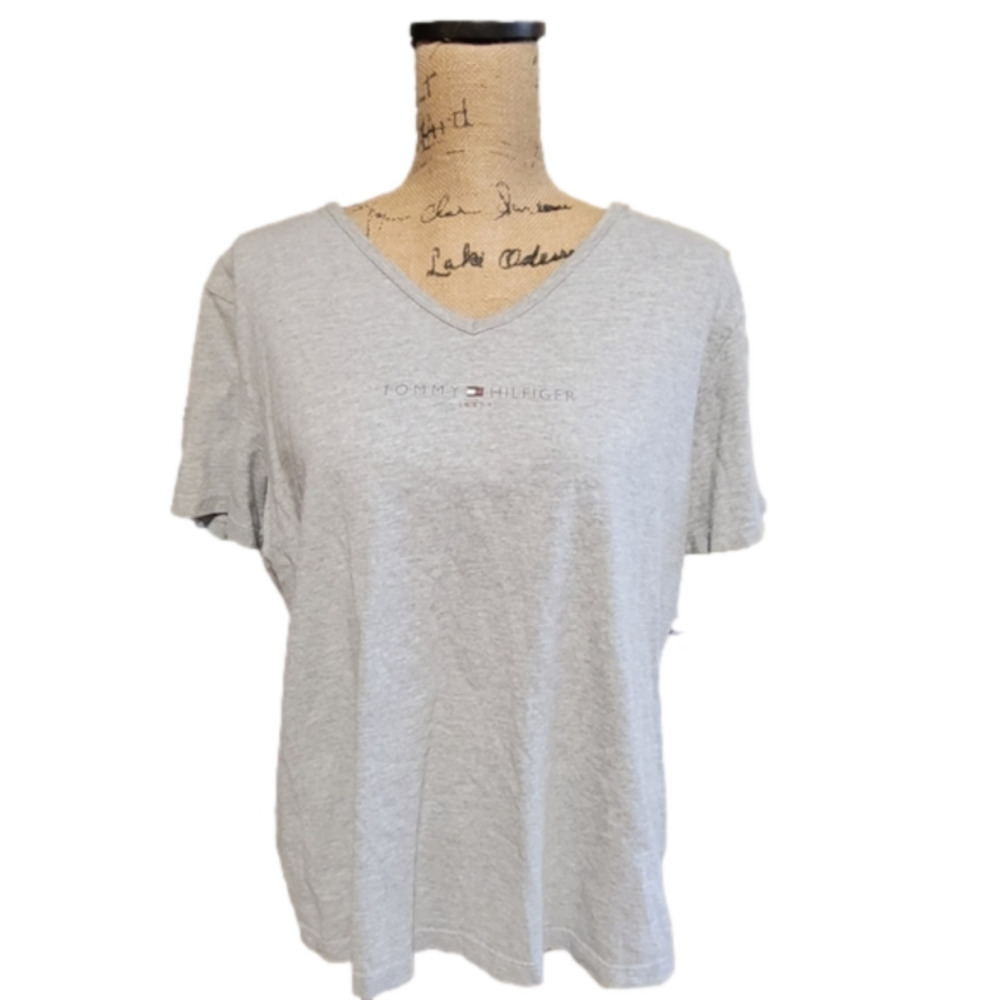 VINTAGE Tommy Hilfiger Jeans Grey Logo Tshirt